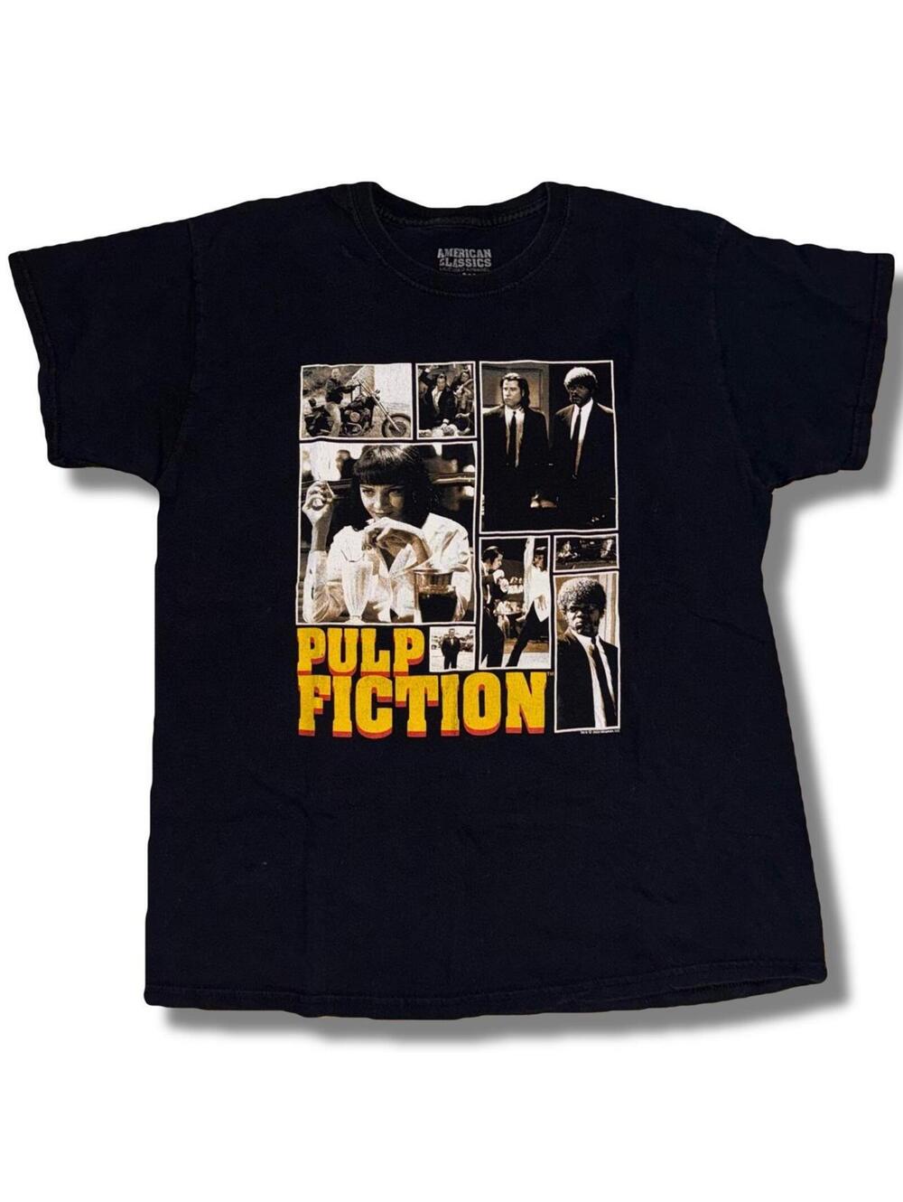 Modern Vintage Style Pulp Fiction Movie promo tee Shirt - Size L